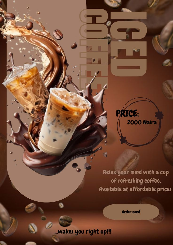 Coffee — advertising poster