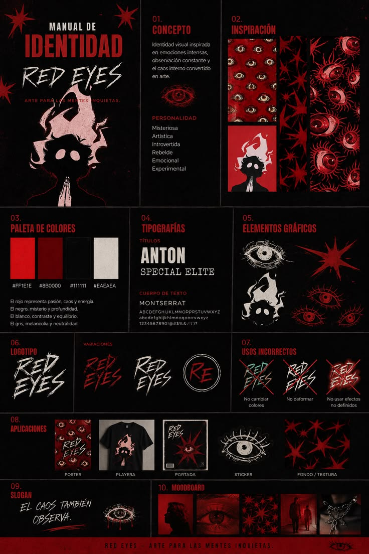 Red Eyes — brand identity